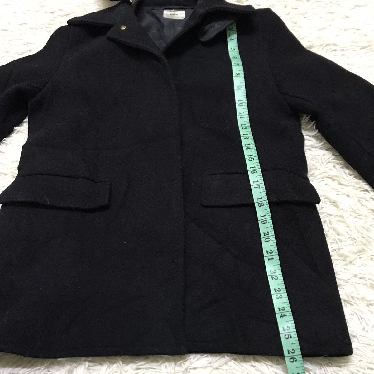 Japanese Brand × Sophnet. × Vintage Vintage Sophnet wool coat hoodie jacket Size US XS / EU 42 / 0 - 10 Thumbnail