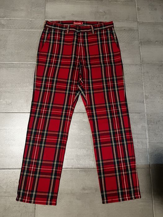 Supreme checkered pants cheap