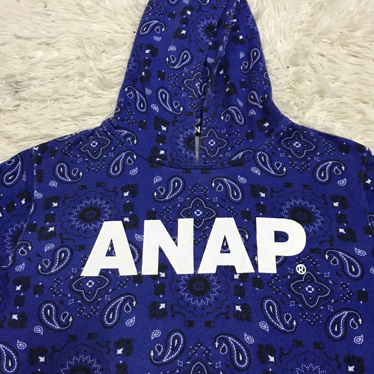 Japanese Brand Anap.net big logo paisley design hoodie Size US M / EU 48-50 / 2 - 9 Thumbnail