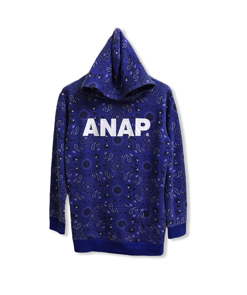 Japanese Brand Anap.net big logo paisley design hoodie Size US M / EU 48-50 / 2 - 1 Thumbnail