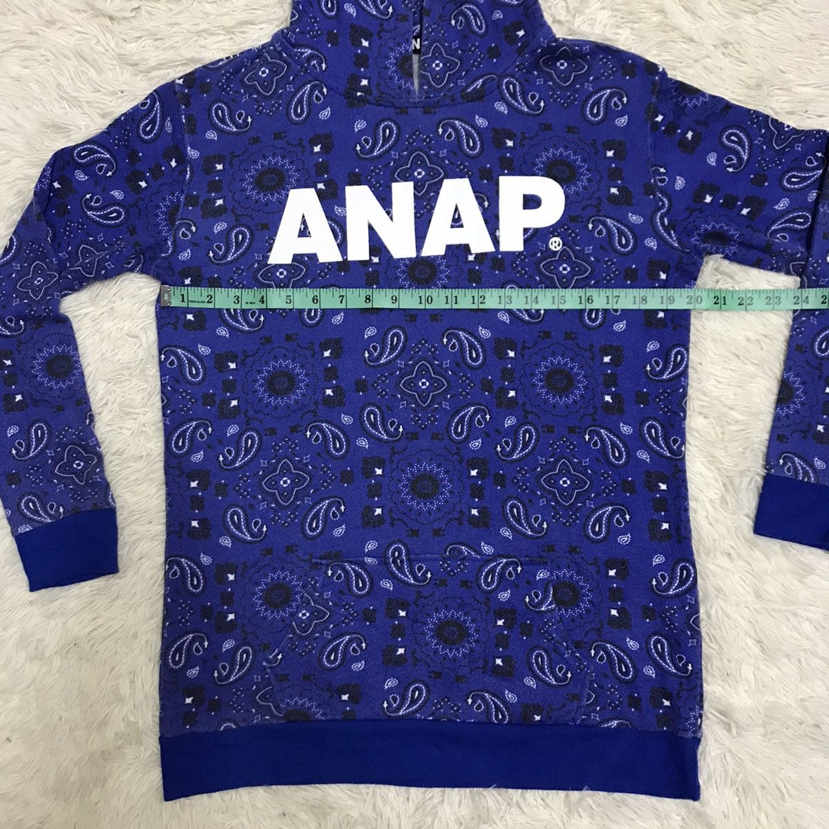Japanese Brand Anap.net big logo paisley design hoodie Size US M / EU 48-50 / 2 - 10 Thumbnail