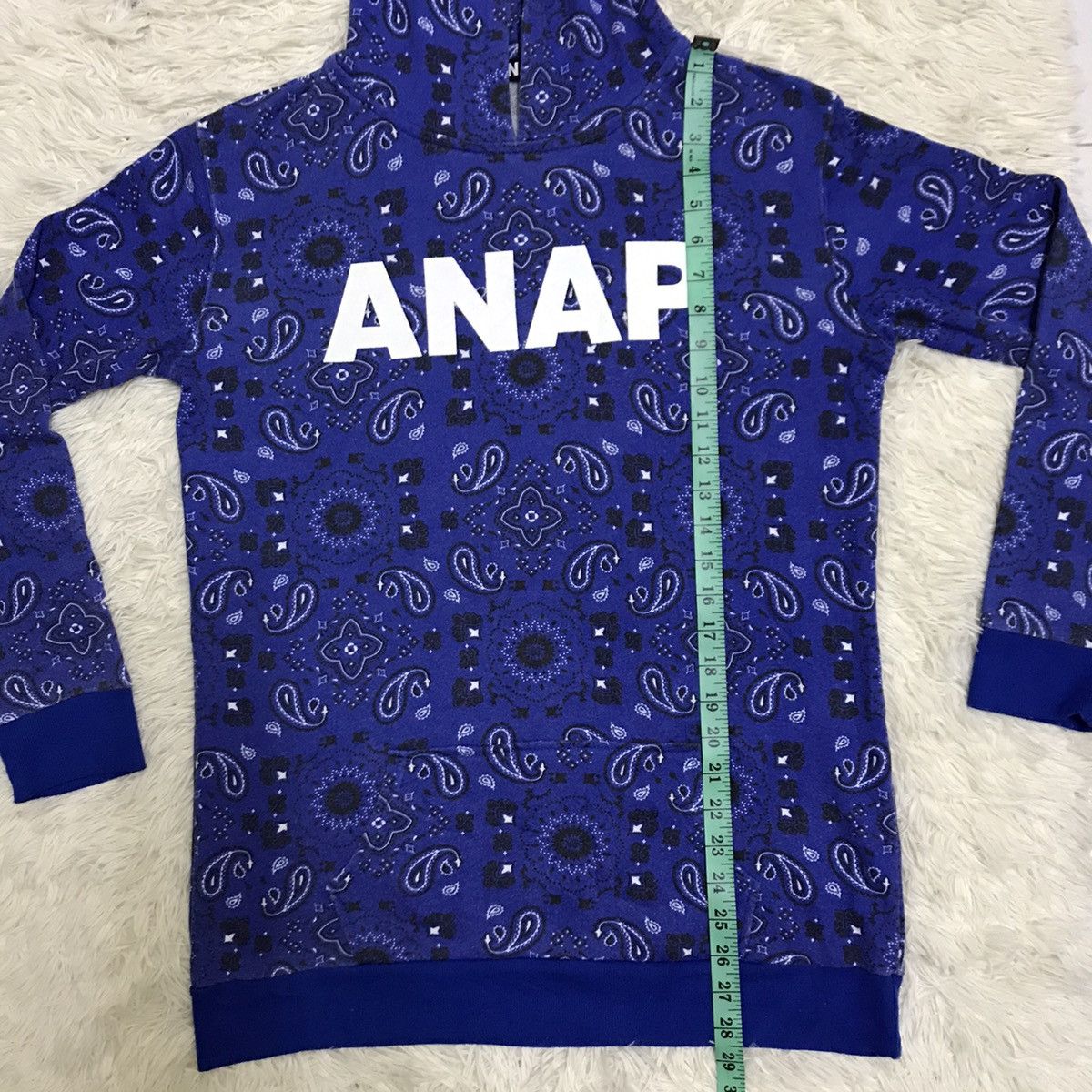 Japanese Brand Anap.net big logo paisley design hoodie Size US M / EU 48-50 / 2 - 11 Thumbnail