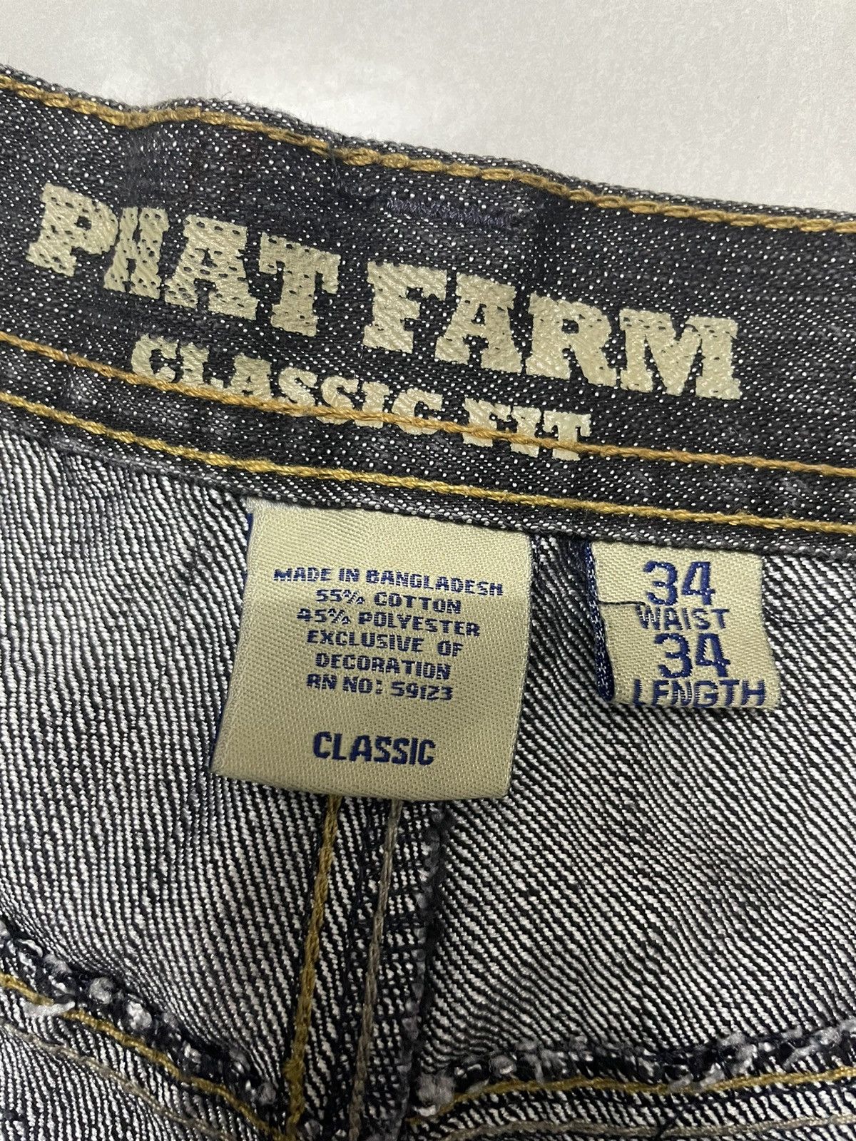 Phat Farm Vintage Phat Farm Baggy Jeans Embroidery Logo Size US 31 - 9 Thumbnail