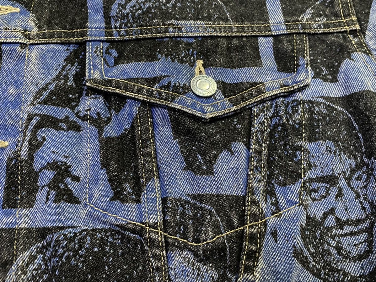 Designer × Japanese Brand × Vintage Denim Raptee Fullprint Jacket Size US M / EU 48-50 / 2 - 15 Thumbnail