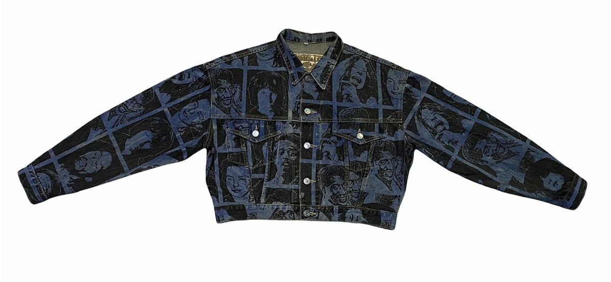 Designer × Japanese Brand × Vintage Denim Raptee Fullprint Jacket Size US M / EU 48-50 / 2 - 24 Thumbnail