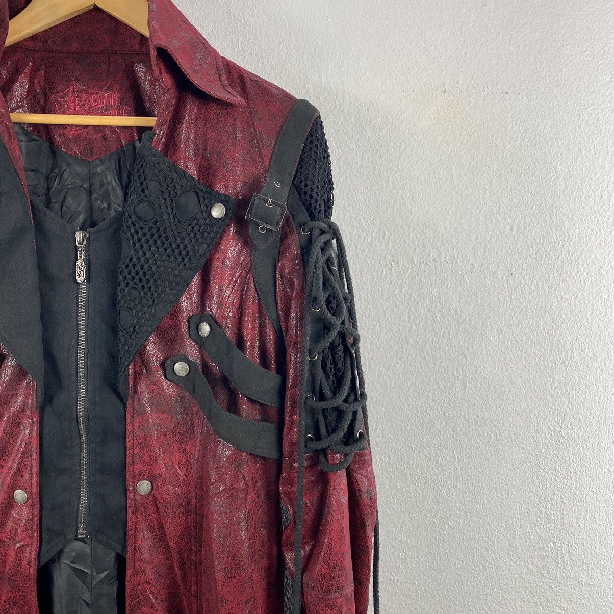 Punk Rave Bondage Draw String Gothic Style japan long jacket