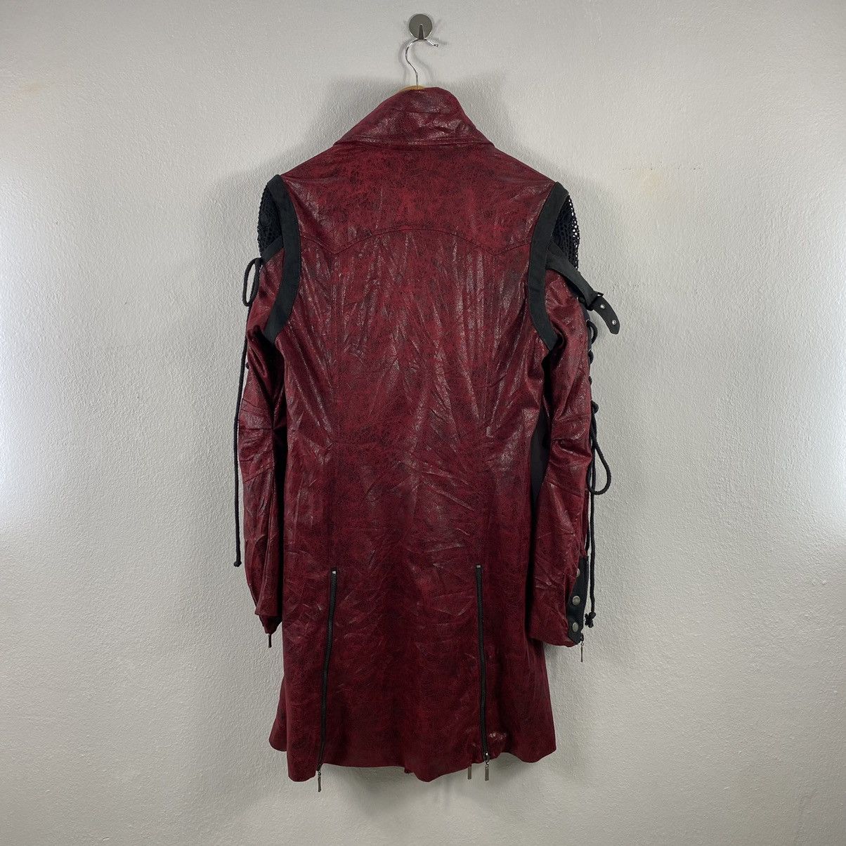 Punk Rave Bondage Draw String Gothic Style japan long jacket