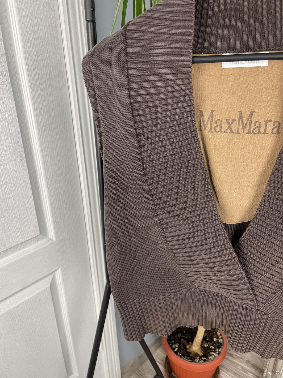 Max Mara × Vintage Max Mara Vintage Cotton Vest Size M / US 6-8 / IT 42-44 - 4 Thumbnail