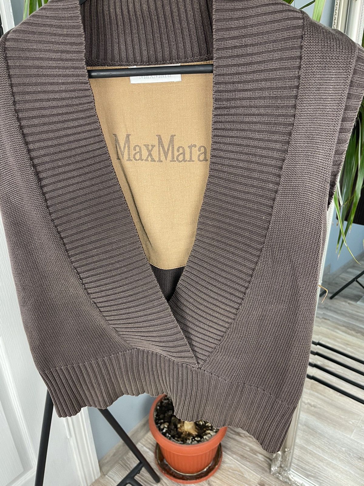 Max Mara × Vintage Max Mara Vintage Cotton Vest Size M / US 6-8 / IT 42-44 - 5 Thumbnail