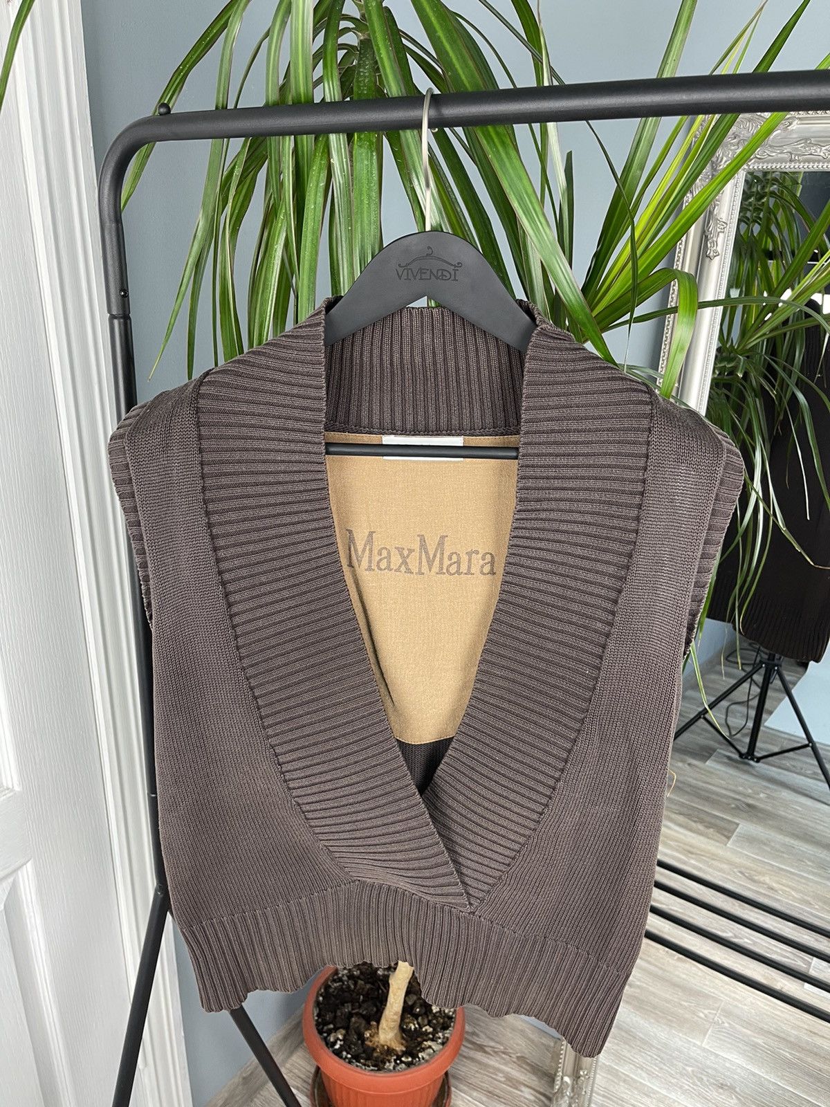 Max Mara × Vintage Max Mara Vintage Cotton Vest Size M / US 6-8 / IT 42-44 - 1 Thumbnail