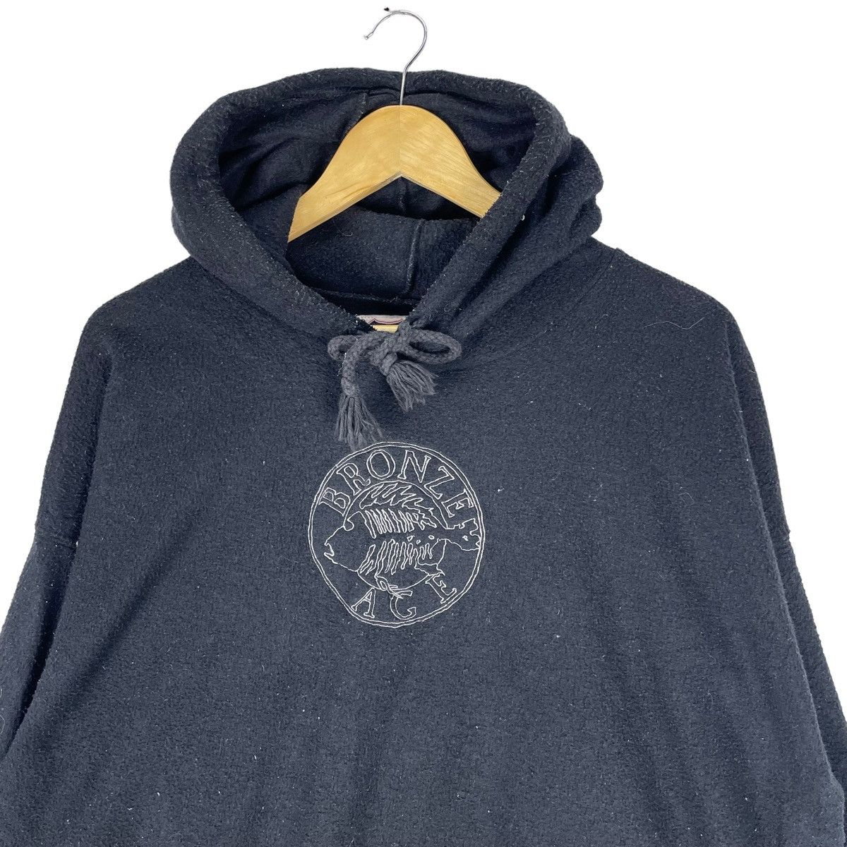Vintage ❄️BRONZE AGE HOODIE FISH BONES SWEATSHIRT CREWNECK Size US L / EU 52-54 / 3 - 2 Thumbnail