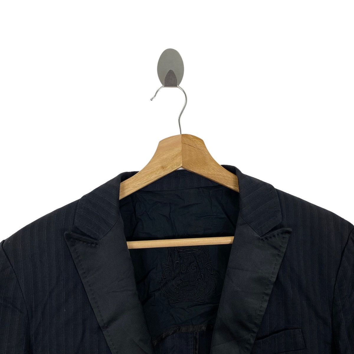 Dolce & Gabbana Vintage DOLCE & GABBANA D&G Stripes Black Blazer Coat Jacket Size S / US 4 / IT 40 - 2 Thumbnail