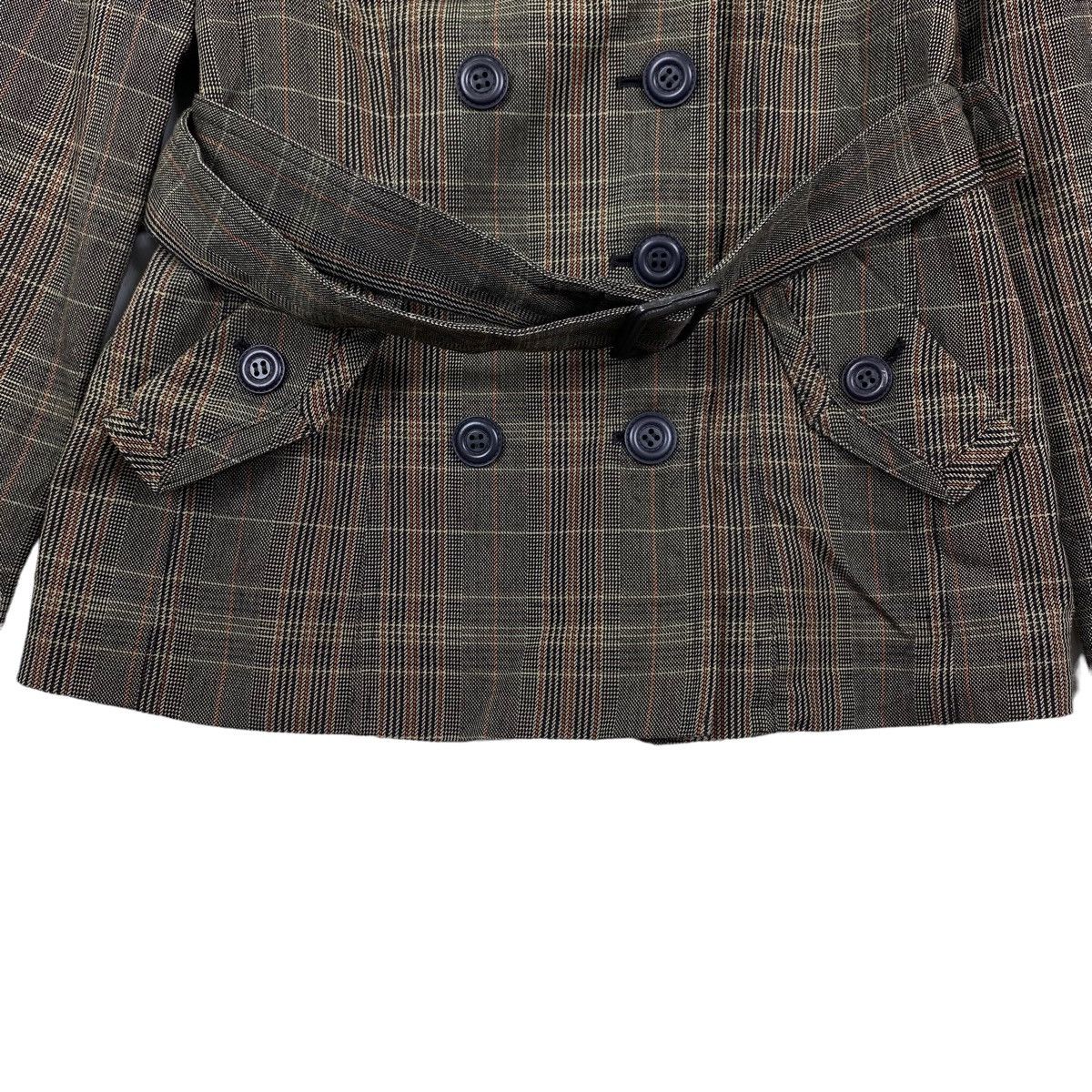 Japanese Brand ENSUITE Japanese Brand Check Tartan Pea Coat Jacket Size S / US 4 / IT 40 - 3 Thumbnail