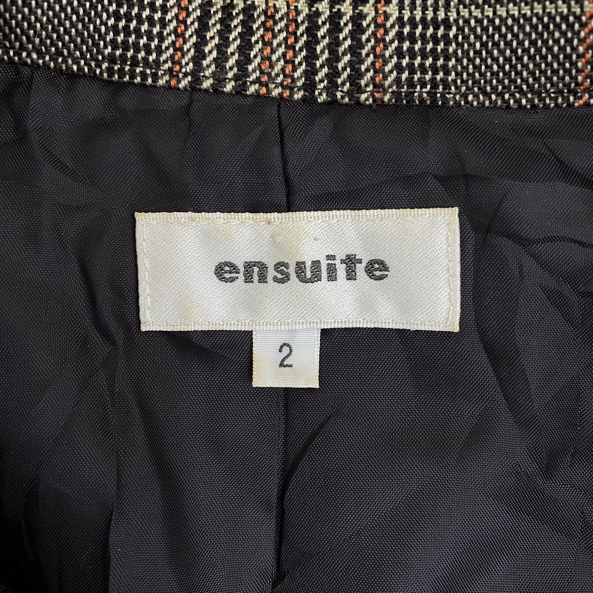 Japanese Brand ENSUITE Japanese Brand Check Tartan Pea Coat Jacket Size S / US 4 / IT 40 - 4 Thumbnail