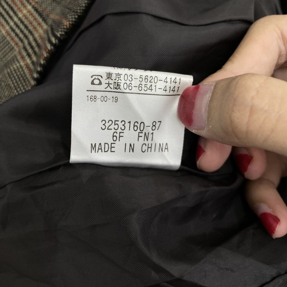 Japanese Brand ENSUITE Japanese Brand Check Tartan Pea Coat Jacket Size S / US 4 / IT 40 - 6 Thumbnail