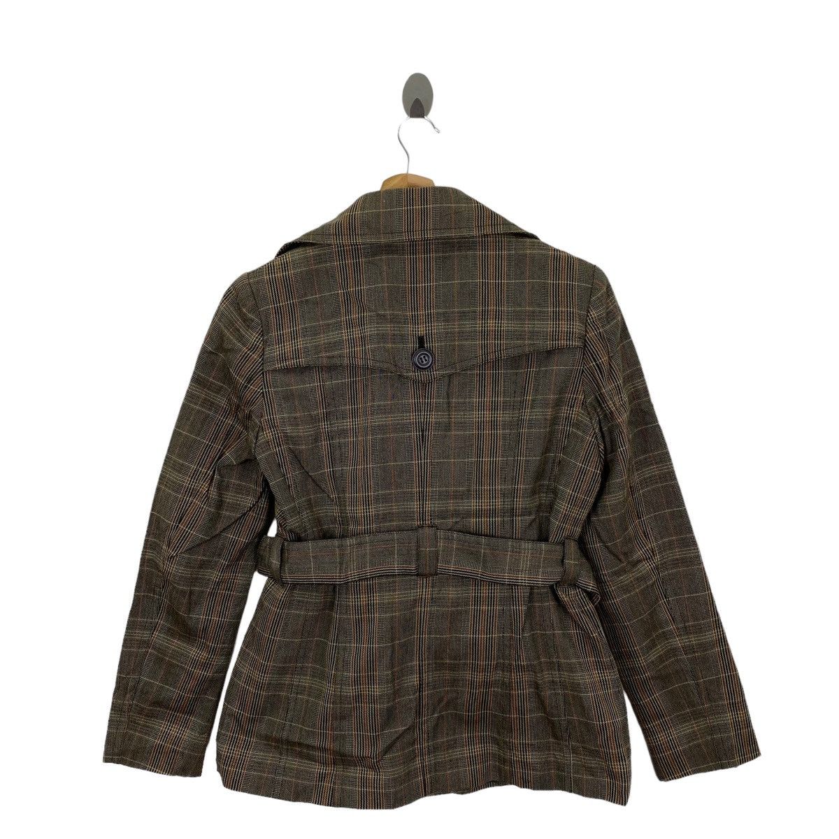 Japanese Brand ENSUITE Japanese Brand Check Tartan Pea Coat Jacket Size S / US 4 / IT 40 - 8 Thumbnail