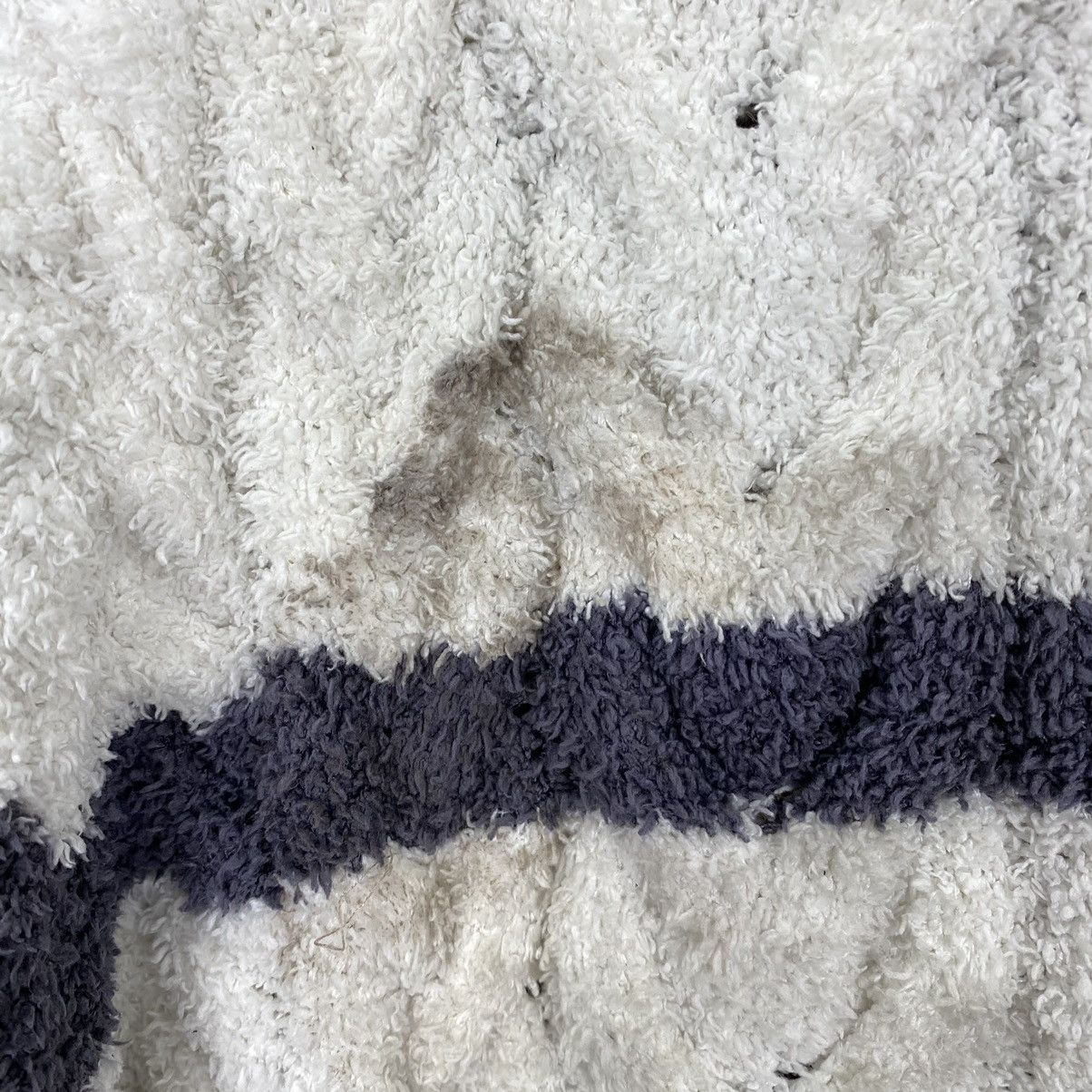 Vintage GELATO PIQUE HOMME Stripes Retro Sherpa Button Up Sweater Size M / US 6-8 / IT 42-44 - 4 Thumbnail