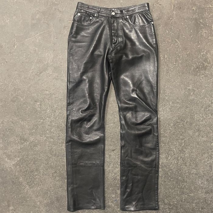 Helmut Lang Helmut Lang 99 Leather Pants Black | Grailed