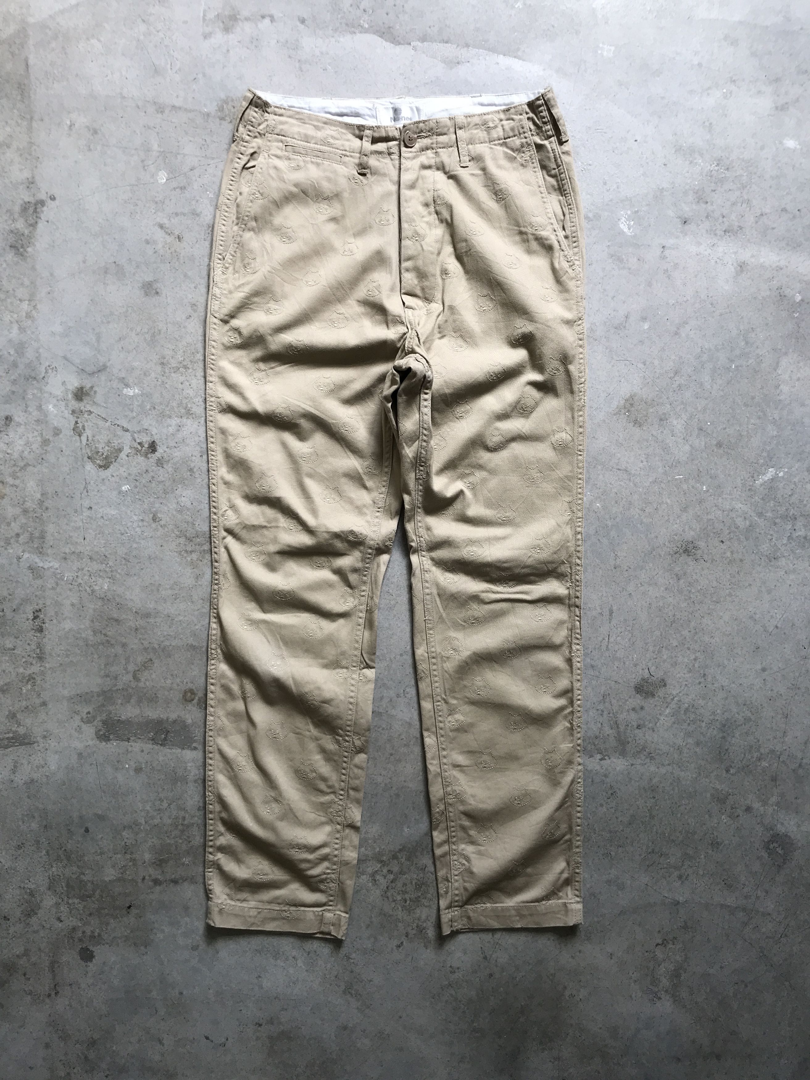 Ne-Net P25 Ne-net By Issey Miyake Full Logo Embroidery Pant Size US 28 / EU 44 - 1 Thumbnail