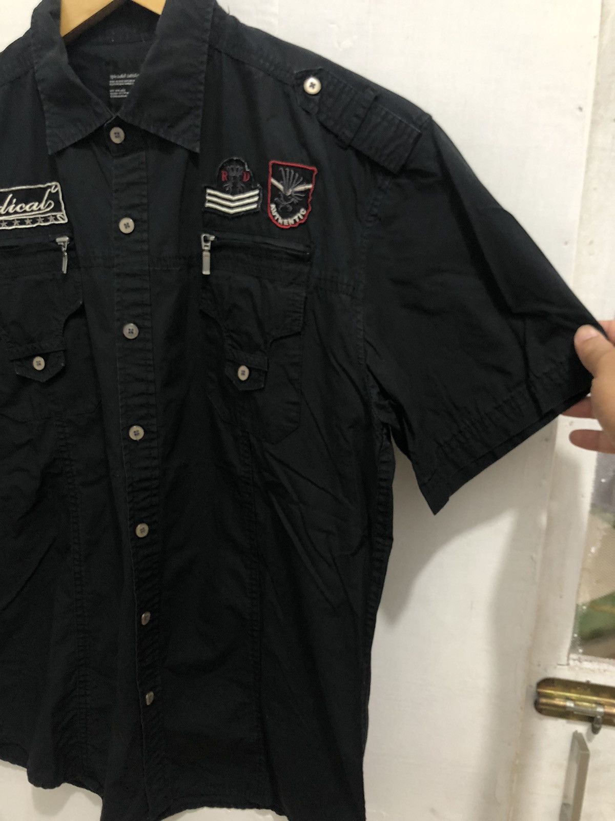 14th Addiction × Japanese Brand × KMRii Splendid satisfaction black shirt button up Size US XXL / EU 58 / 5 - 5 Thumbnail