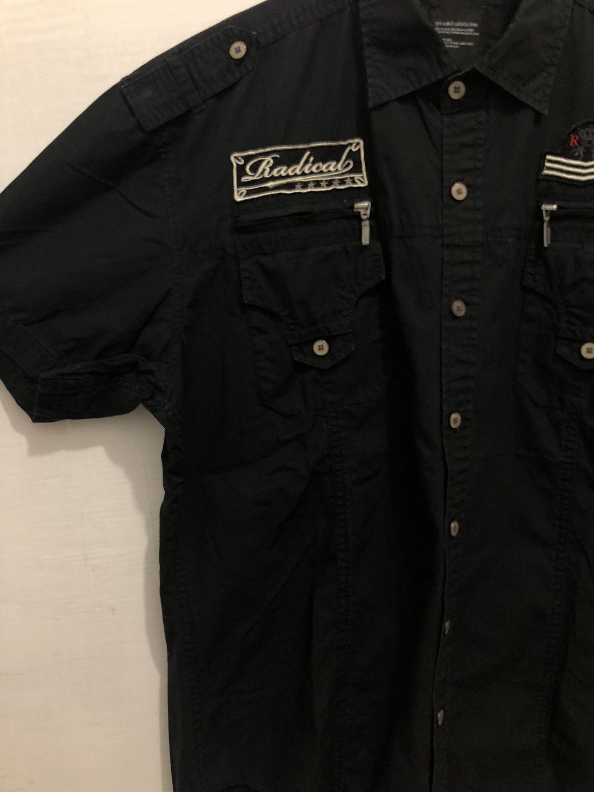 14th Addiction × Japanese Brand × KMRii Splendid satisfaction black shirt button up Size US XXL / EU 58 / 5 - 4 Thumbnail