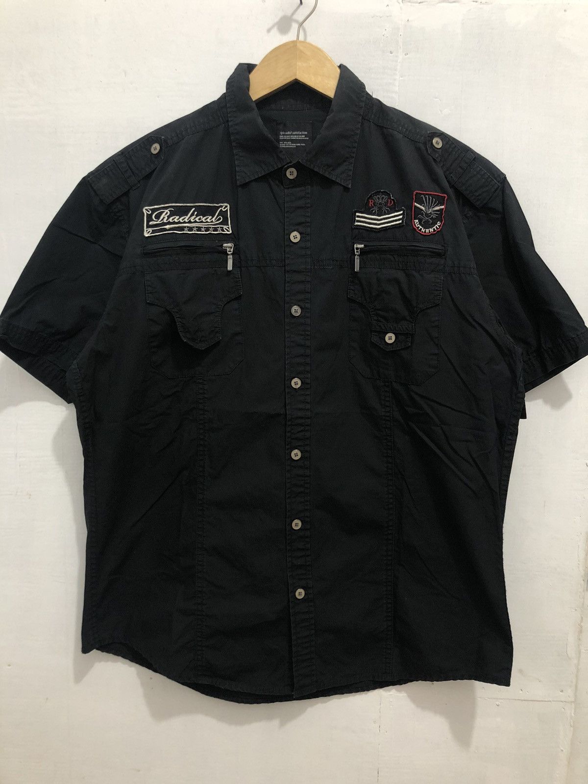 14th Addiction × Japanese Brand × KMRii Splendid satisfaction black shirt button up Size US XXL / EU 58 / 5 - 2 Thumbnail