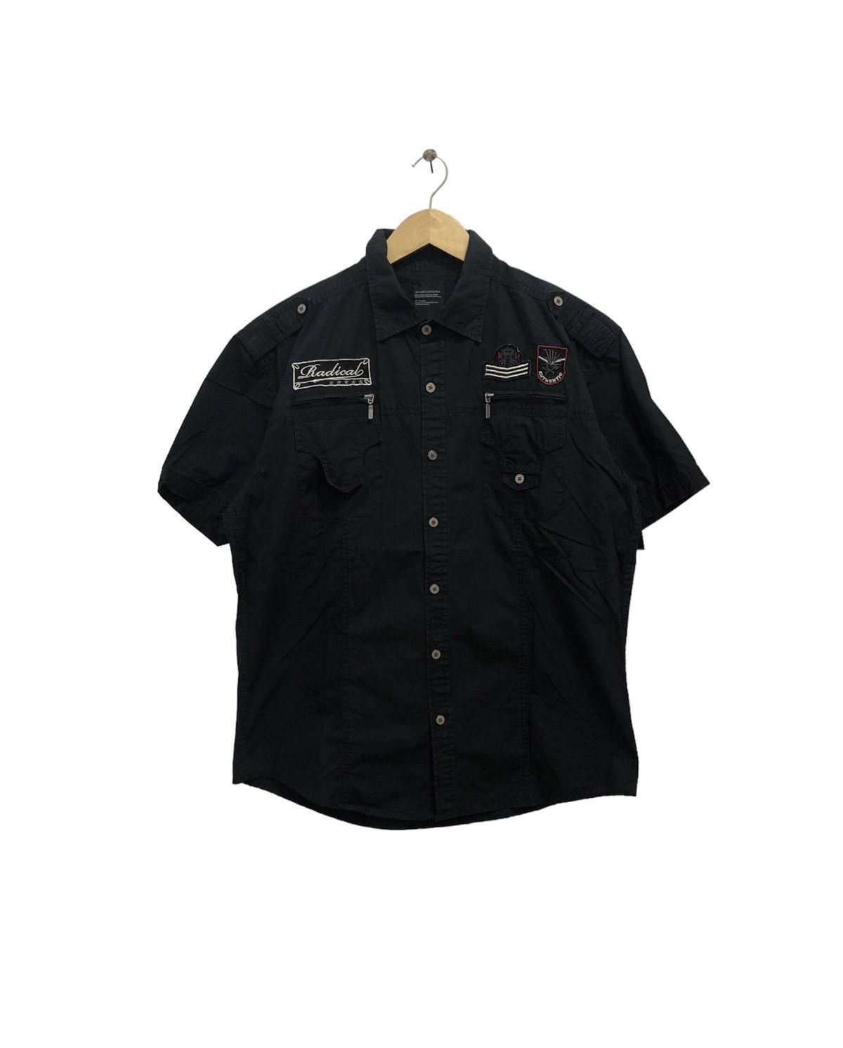 14th Addiction × Japanese Brand × KMRii Splendid satisfaction black shirt button up Size US XXL / EU 58 / 5 - 1 Thumbnail