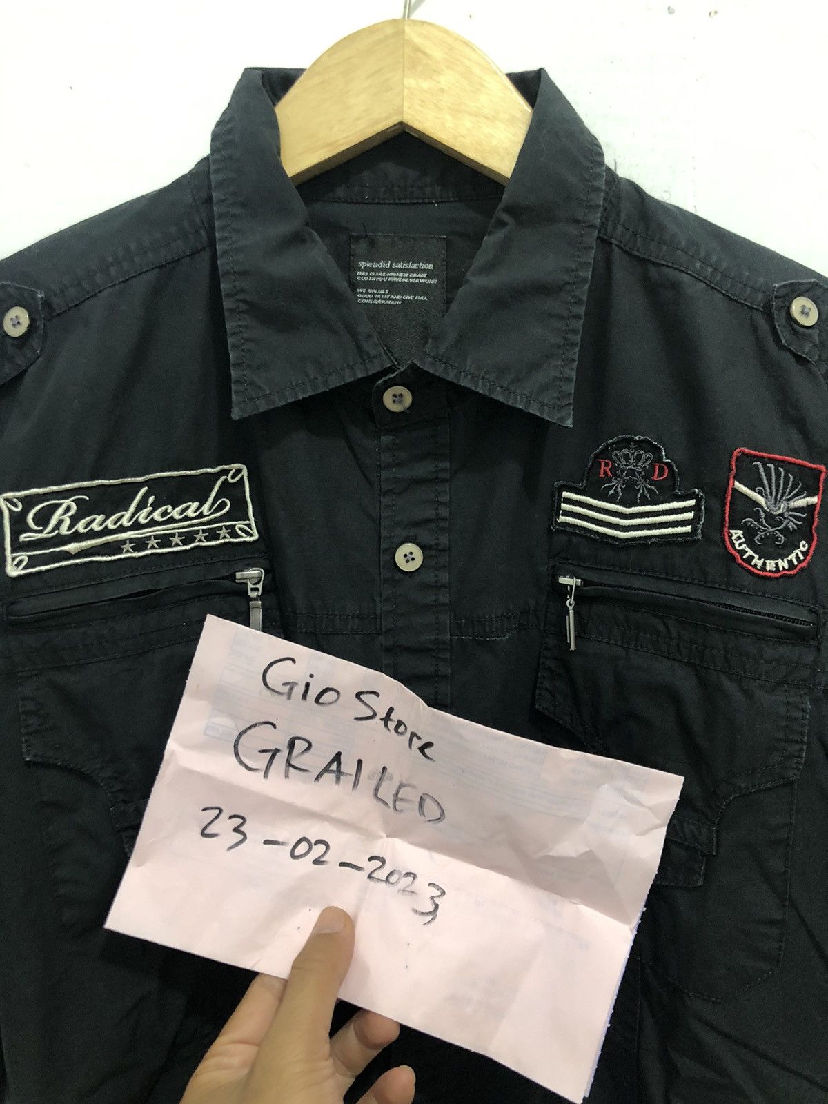 14th Addiction × Japanese Brand × KMRii Splendid satisfaction black shirt button up Size US XXL / EU 58 / 5 - 10 Thumbnail