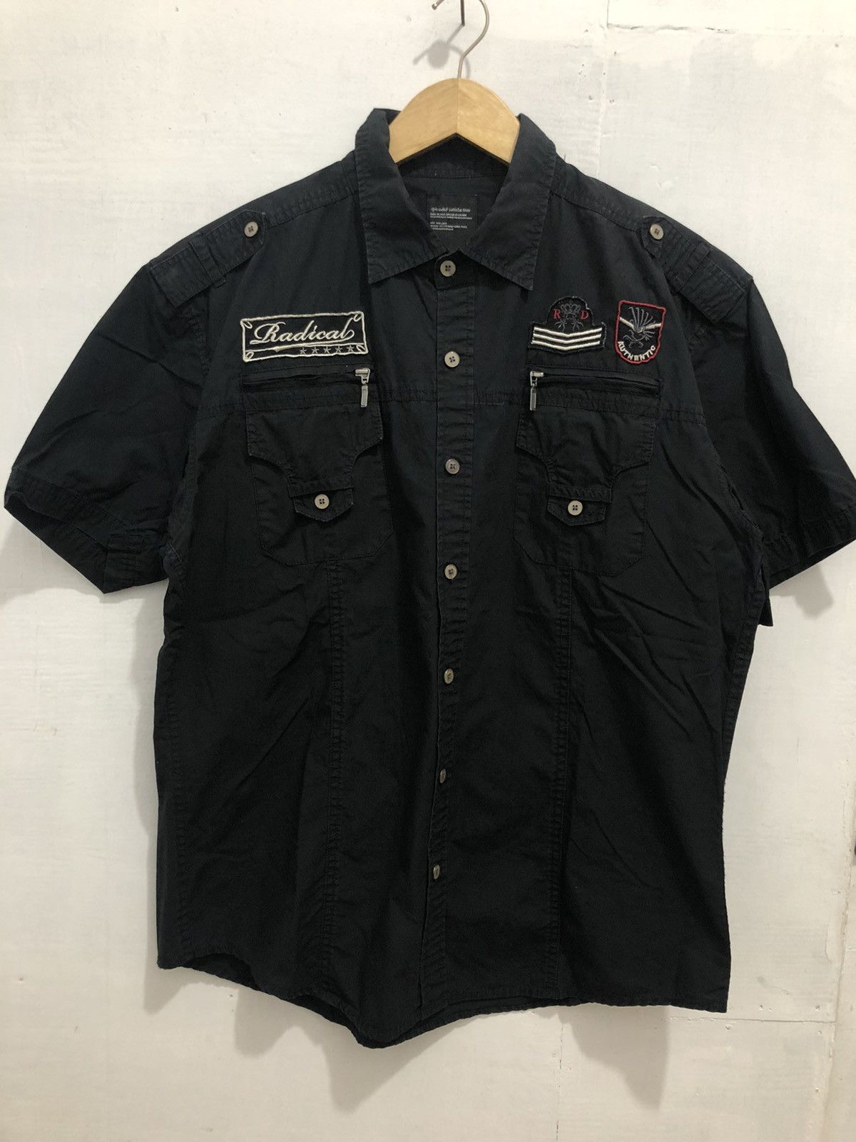 14th Addiction × Japanese Brand × KMRii Splendid satisfaction black shirt button up Size US XXL / EU 58 / 5 - 3 Thumbnail