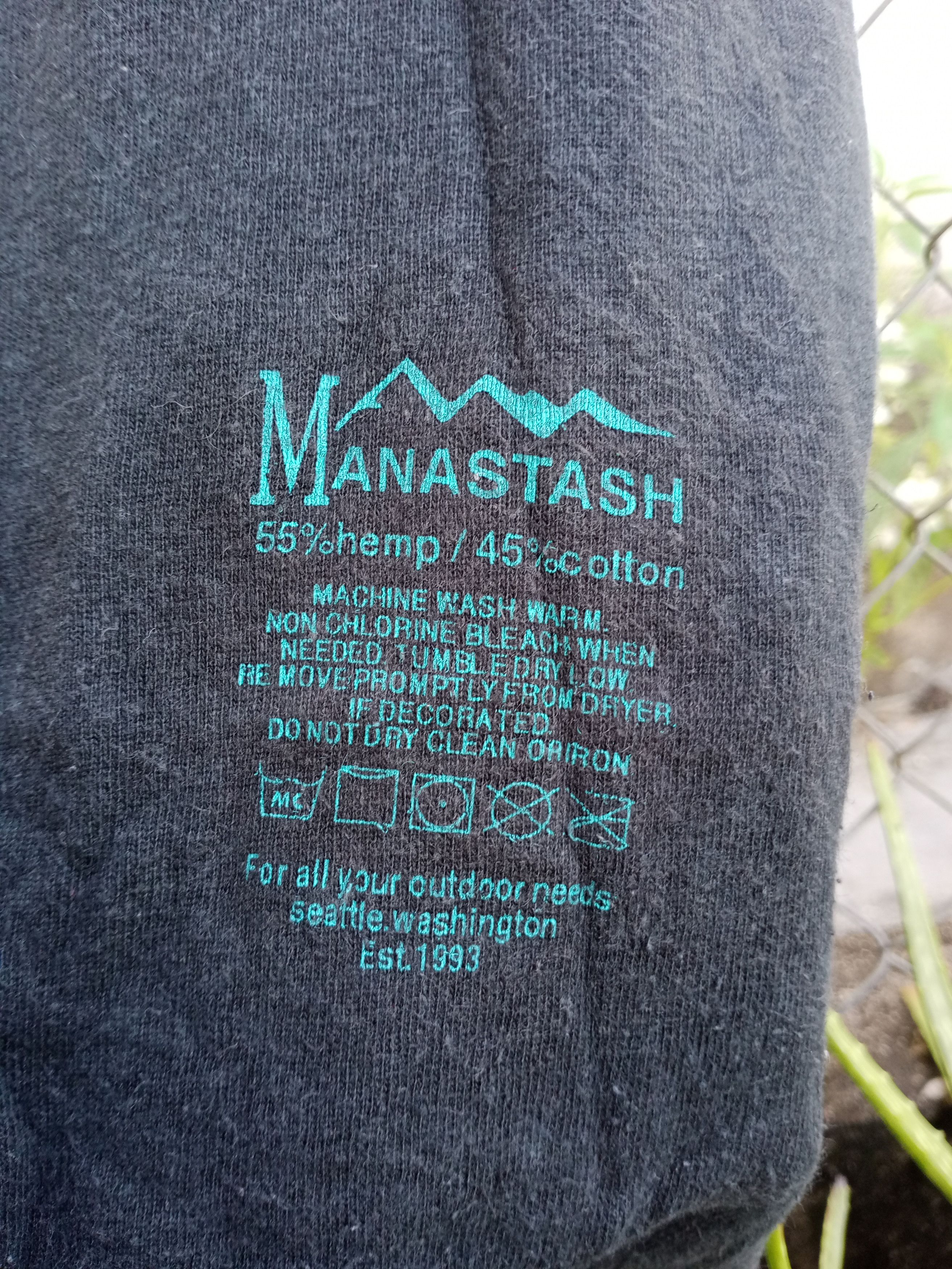 Japanese Brand Rare🔥manastash fine quality 55%hemp/45%cotton Size US M / EU 48-50 / 2 - 6 Thumbnail
