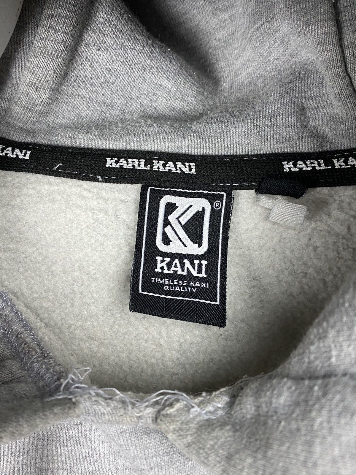 Karl Kani × Vintage Karl Kani vintage grey hoodie sweatshirt big logo Size US S / EU 44-46 / 1 - 6 Thumbnail
