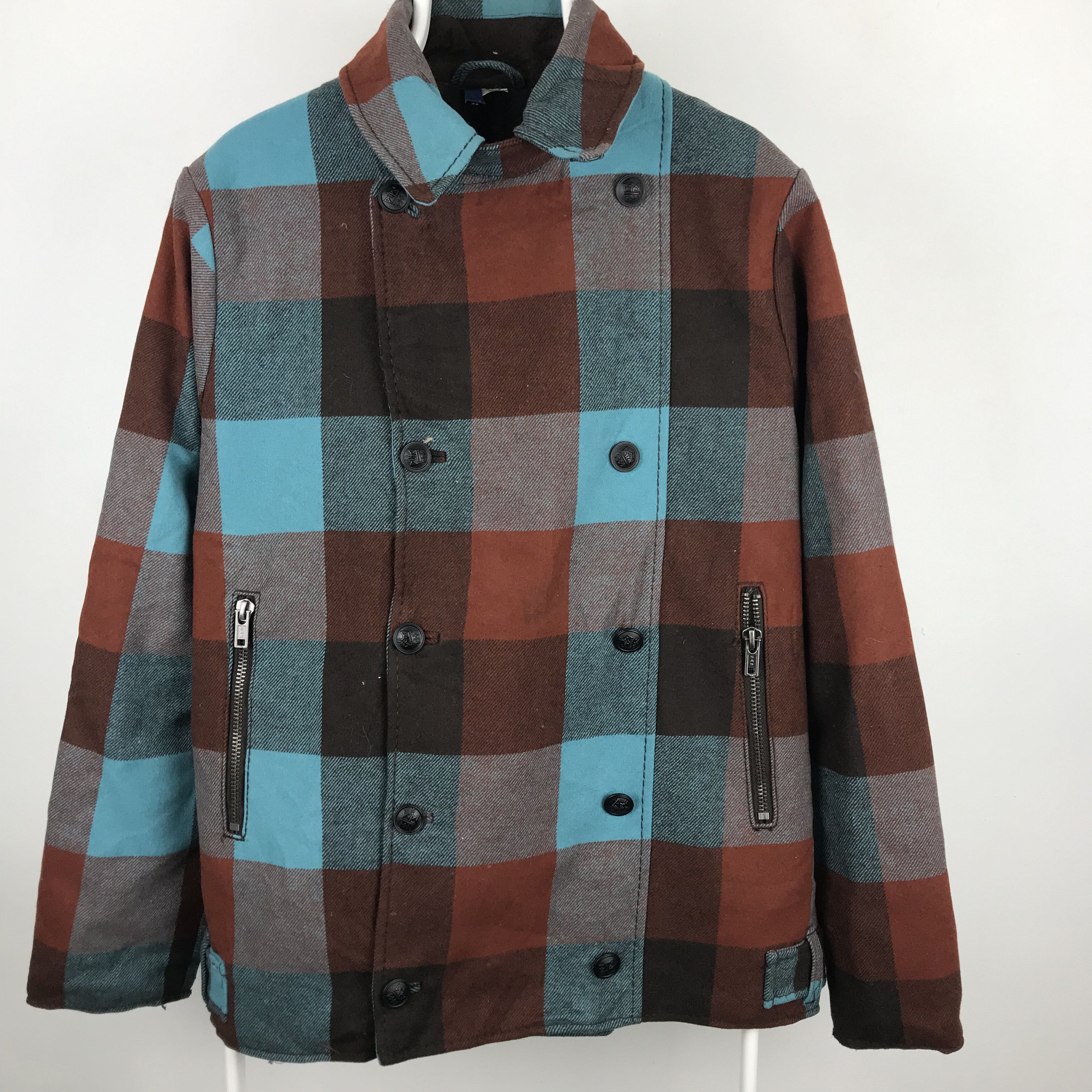 Divided × H&M Z250 DIVIDED X H&M TARTAN WOOL COATS Size US M / EU 48-50 / 2 - 2 Thumbnail