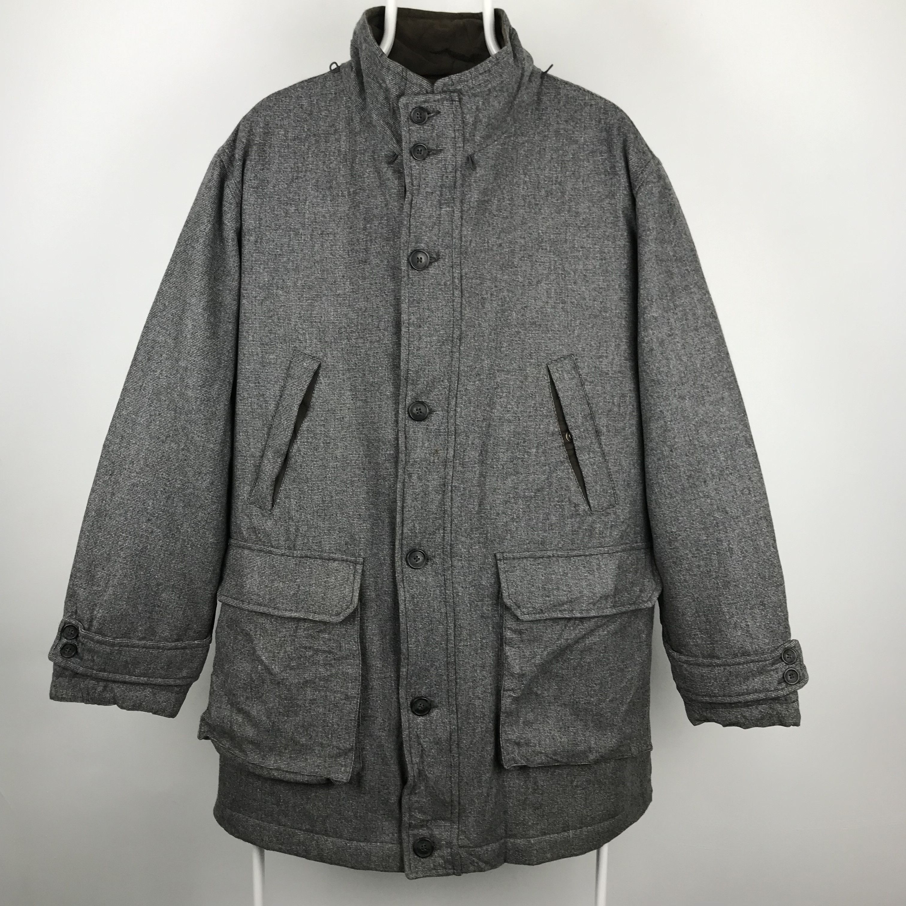 Henry Cotton's Z251 MASE IN ITALY HENRY COTTON'S PARKA WOOL JACKET Size US XL / EU 56 / 4 - 1 Thumbnail