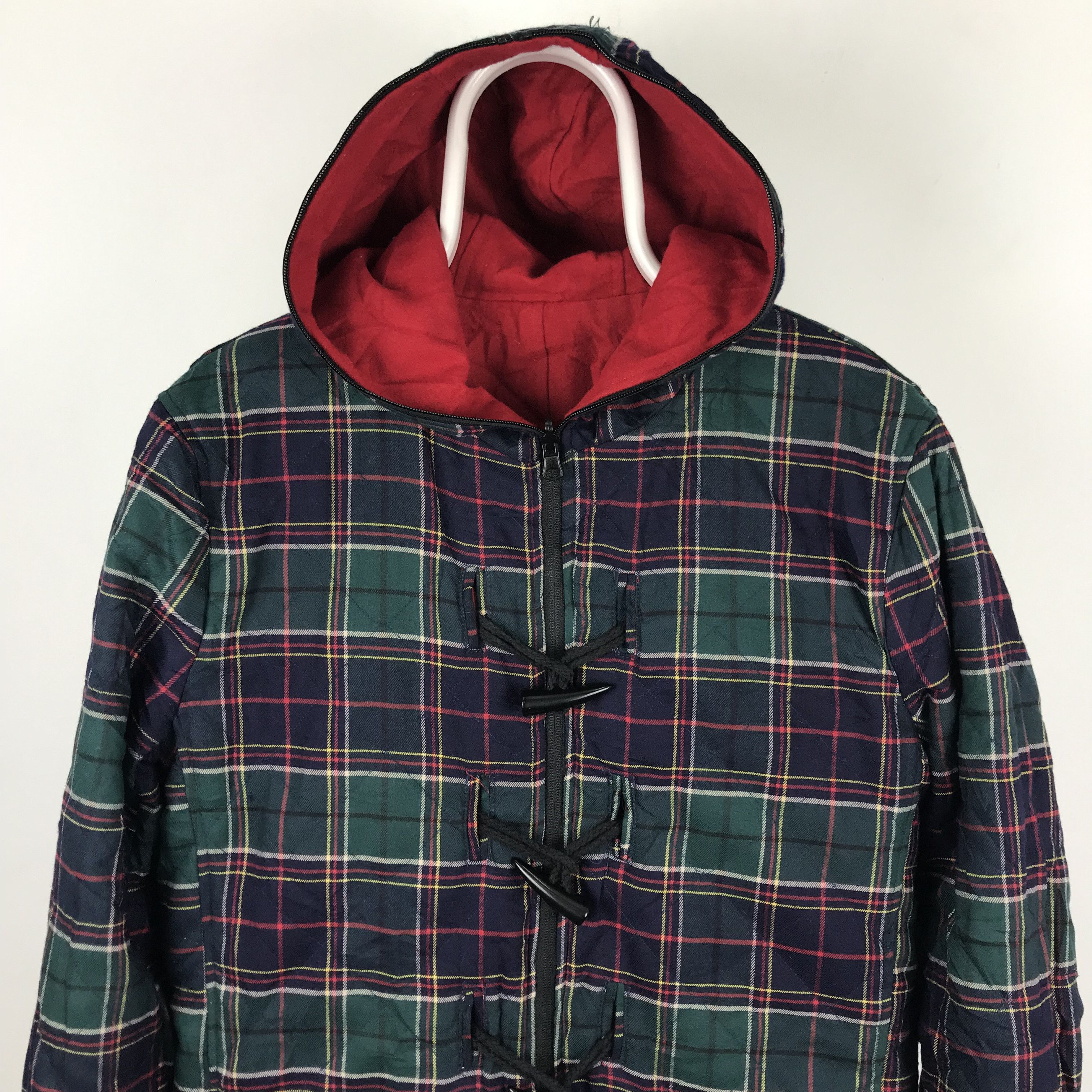 Japanese Brand z252 JAPAN V-MEN REVERSIBLE TARTAN WOOL JACKET NICE DESIGN Size US M / EU 48-50 / 2 - 5 Thumbnail