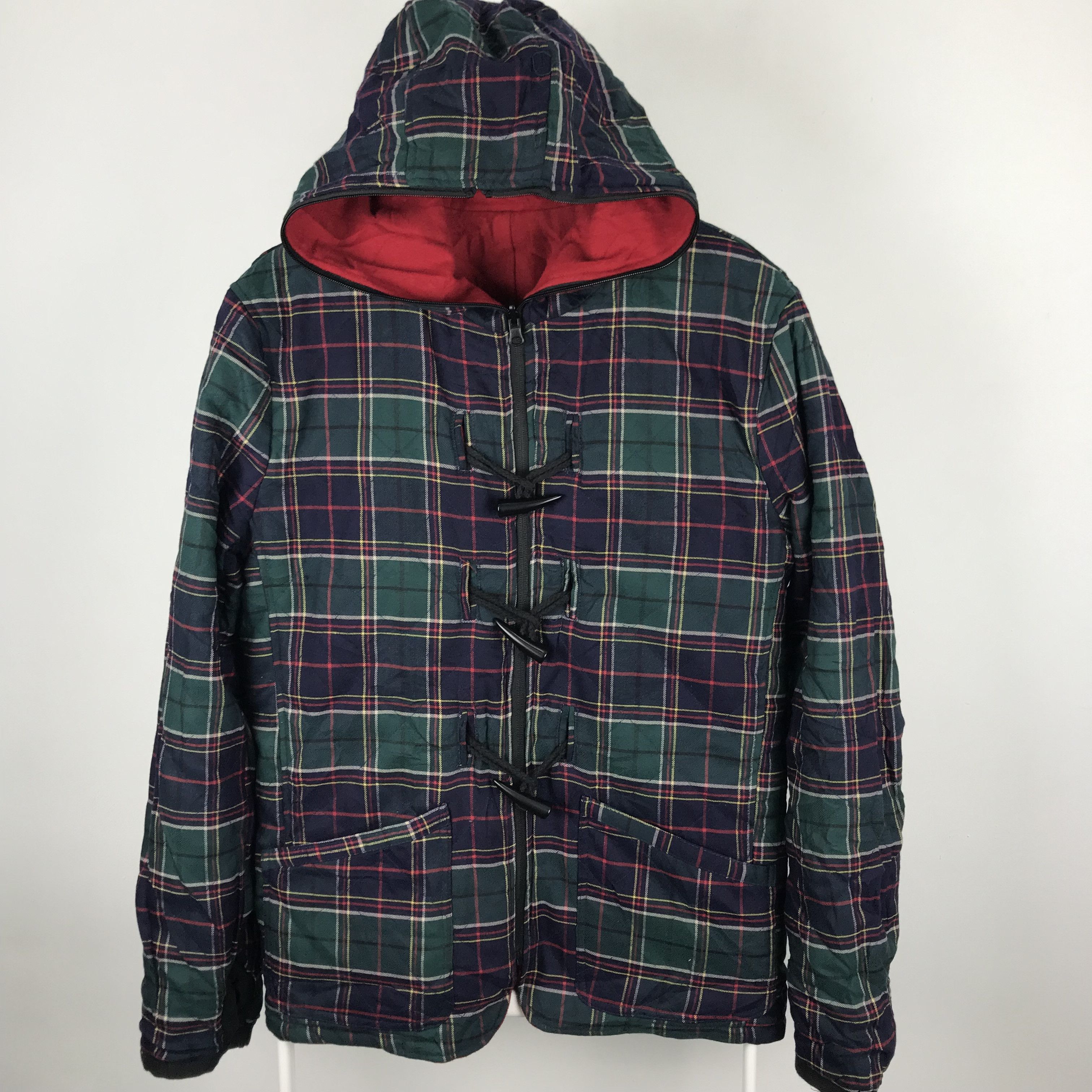 Japanese Brand z252 JAPAN V-MEN REVERSIBLE TARTAN WOOL JACKET NICE DESIGN Size US M / EU 48-50 / 2 - 1 Thumbnail
