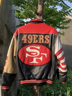 Rare San Francisco 49ers Jeff Hamilton Leather Jacket (L) – Retro