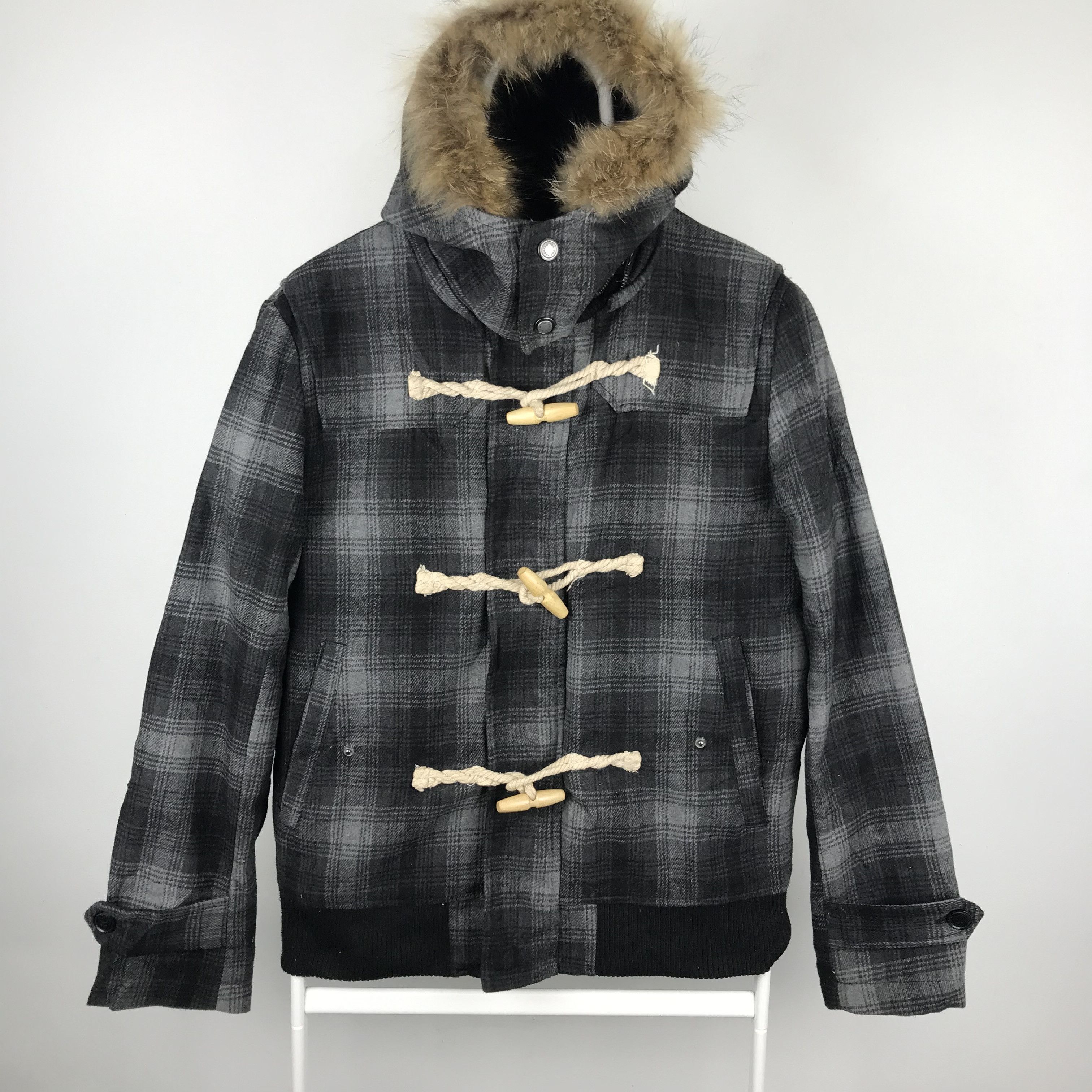 Flannel × Japanese Brand Z256 PREMIUM BY THE MOD TARTAN WOOL HOODED JACKET Size US L / EU 52-54 / 3 - 1 Thumbnail