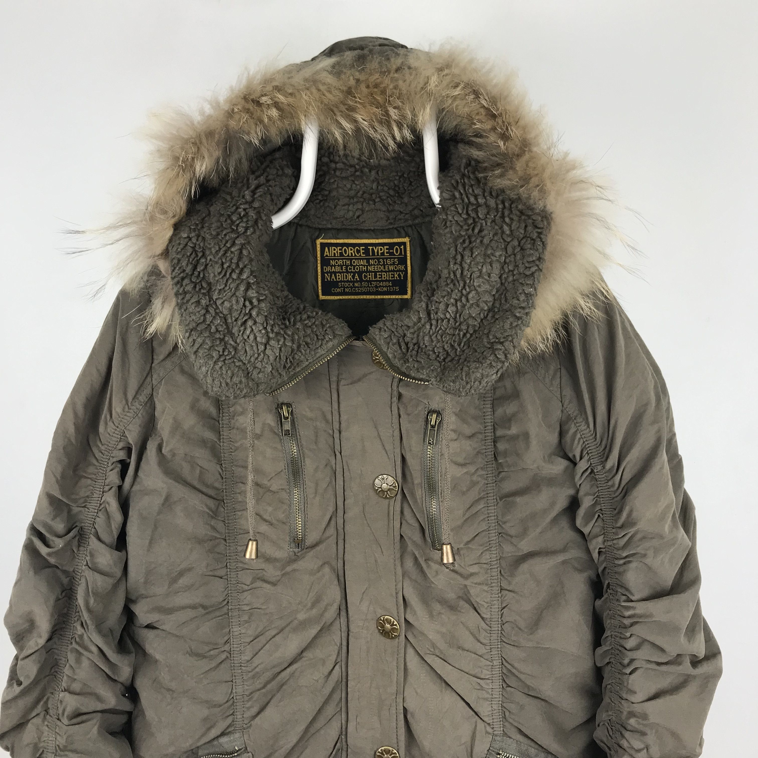 Other Z257 RARE! AIRFORCE TYPE-1 QUILTED WINTER ARMY STYLE JACKET Size US M / EU 48-50 / 2 - 2 Thumbnail