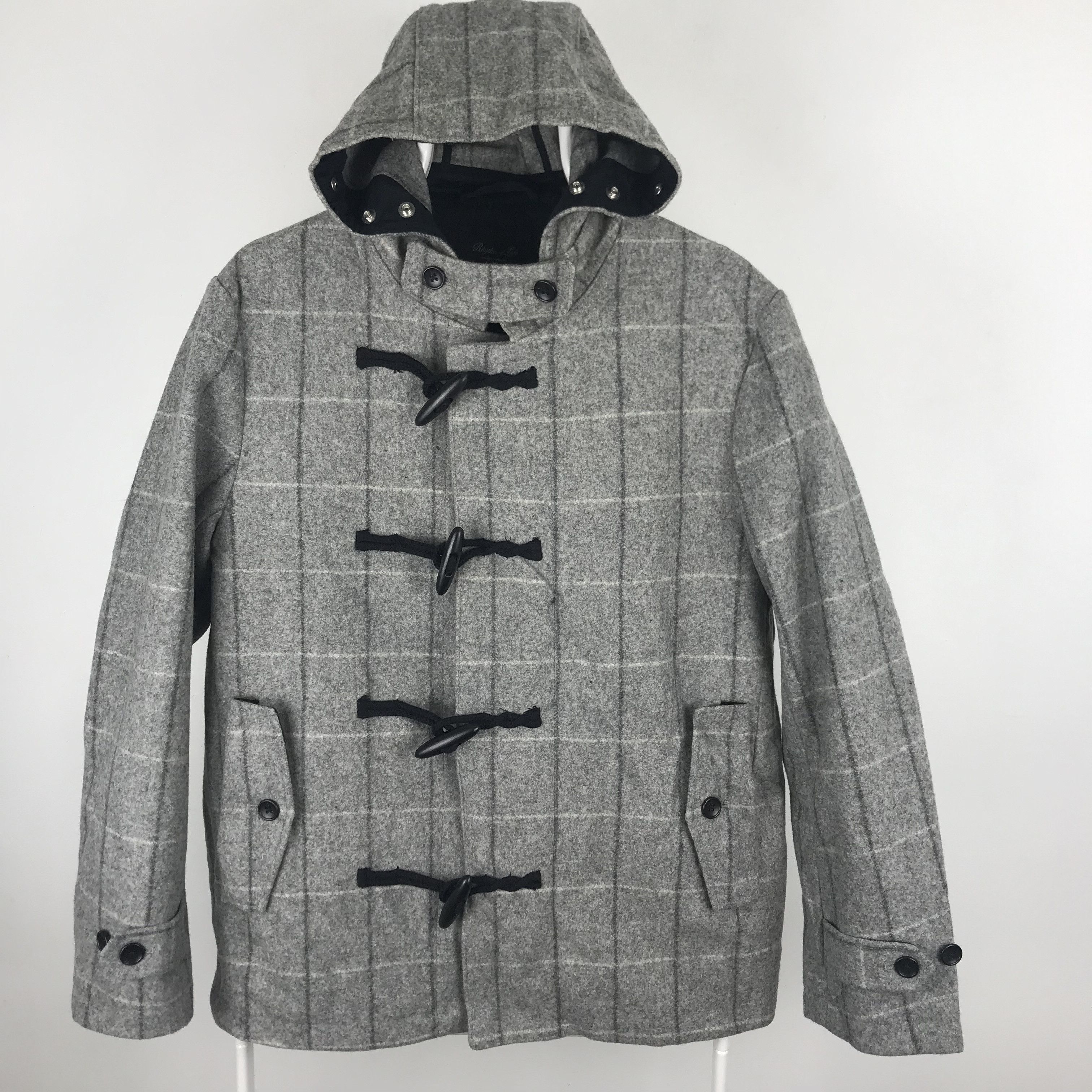 Japanese Brand × United Arrows Z261 UNITED ARROWS X RHYTHM OF LIFE CHECKERED WOOL JACKET Size US M / EU 48-50 / 2 - 4 Thumbnail