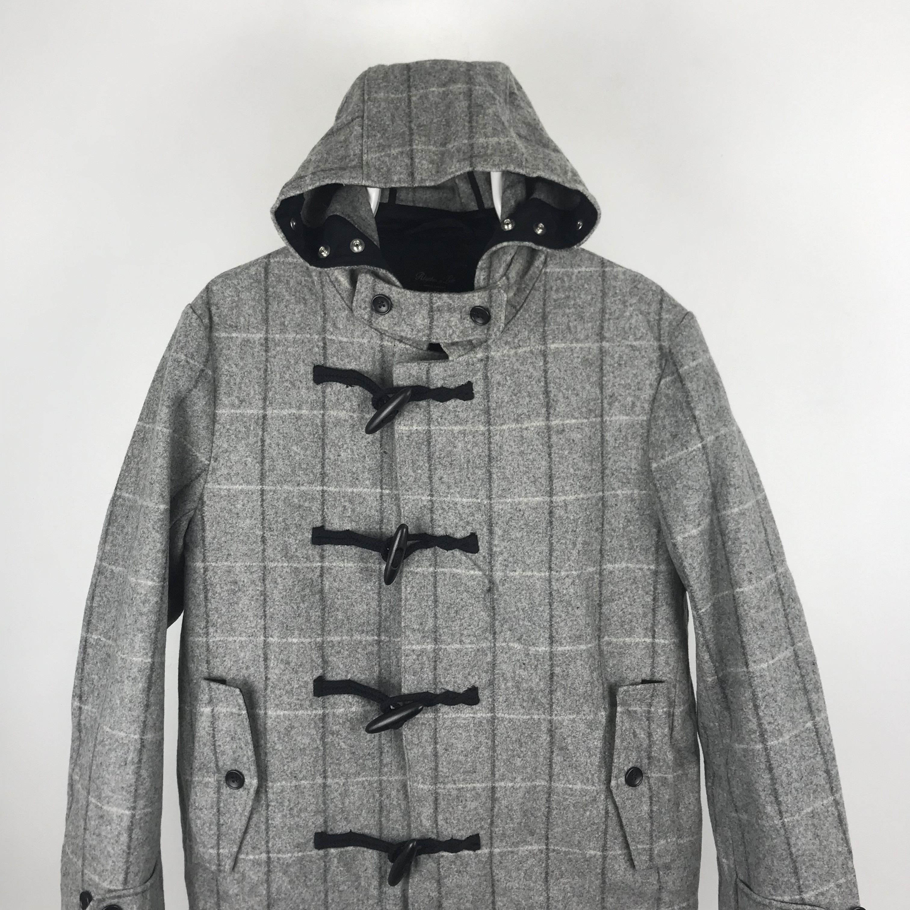 Japanese Brand × United Arrows Z261 UNITED ARROWS X RHYTHM OF LIFE CHECKERED WOOL JACKET Size US M / EU 48-50 / 2 - 3 Thumbnail