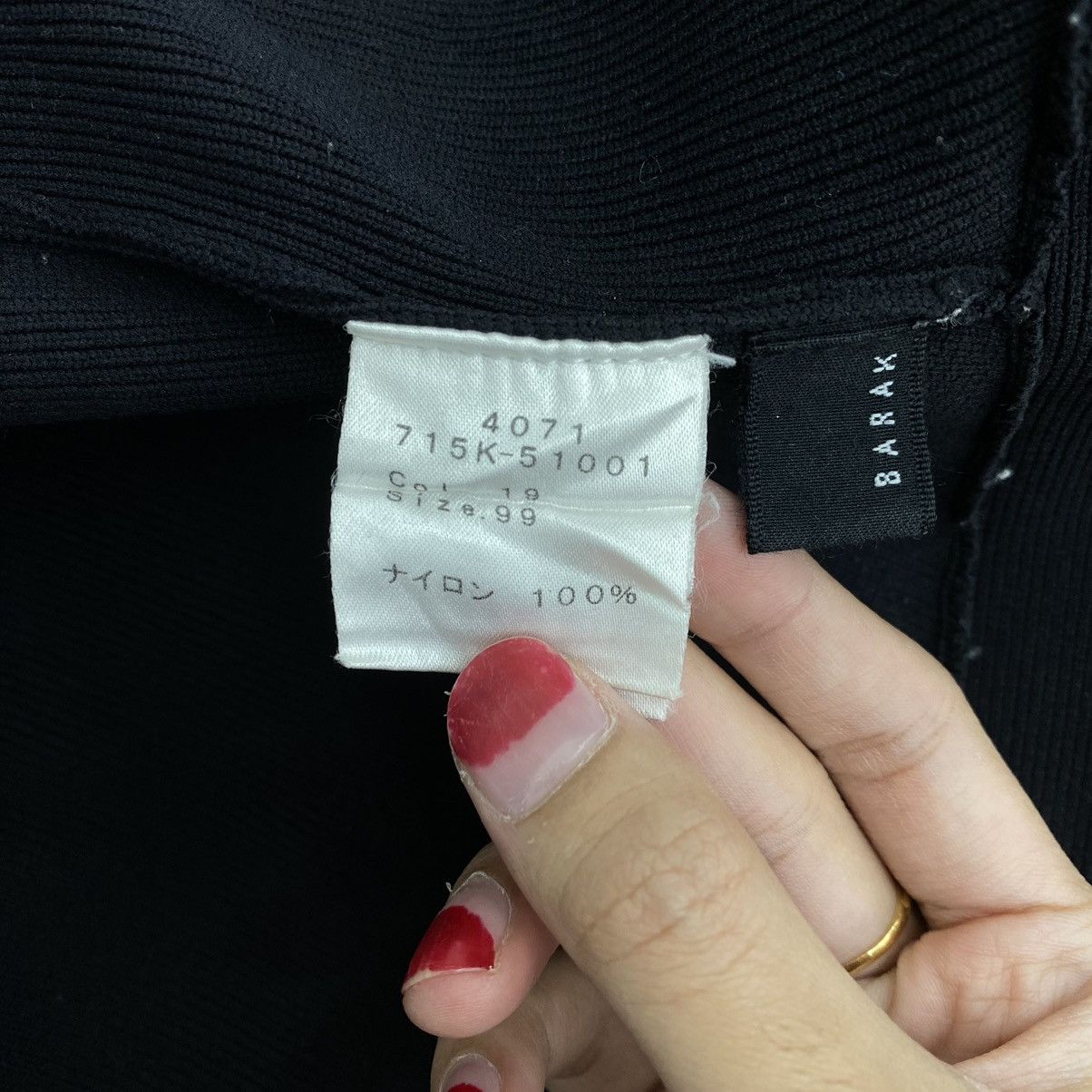 Japanese Brand BARAK Japanese Brand Tie Style Crop Top Black Shirt Size S / US 4 / IT 40 - 4 Thumbnail