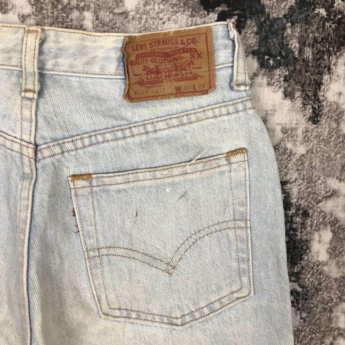 Levi's × Vintage Vintage Levis 626 Dirty Distressed High Waist Skinny Jeans Size 25" / US 0 / IT 36 - 4 Thumbnail