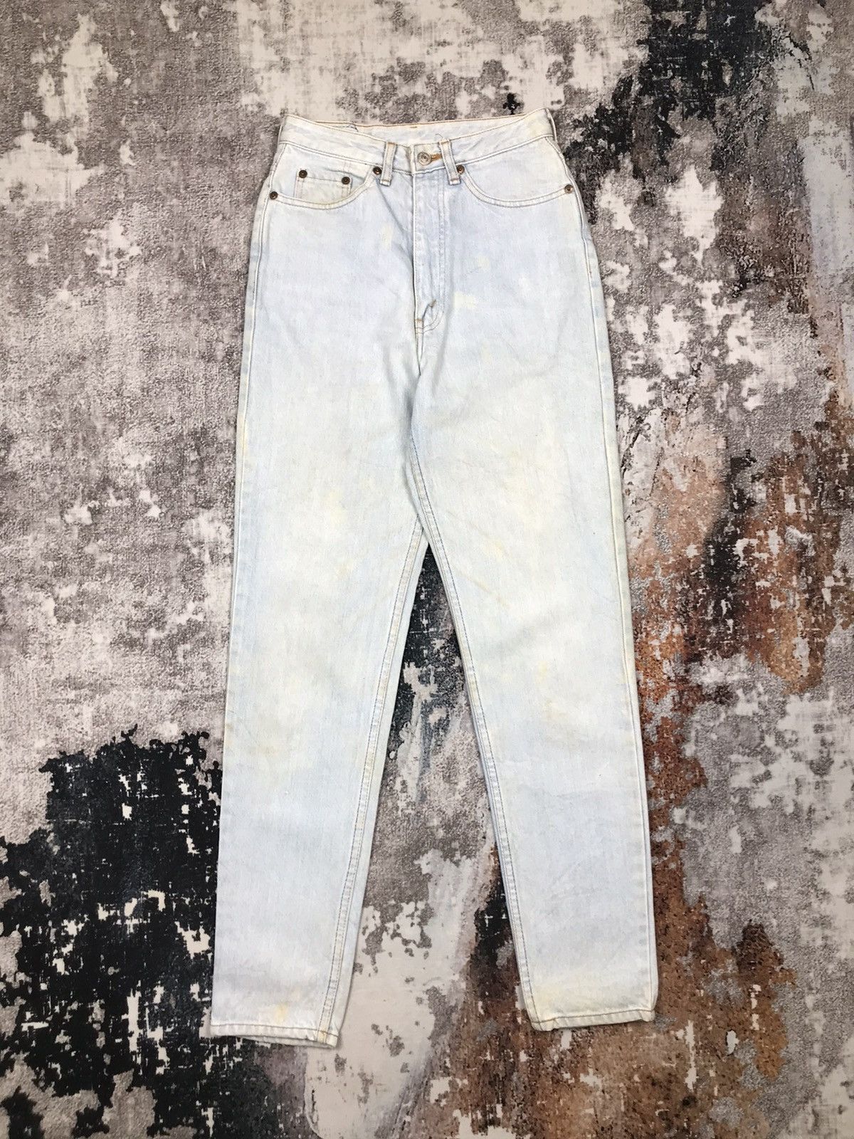 Levi's × Vintage Vintage Levis 626 Dirty Distressed High Waist Skinny Jeans Size 25" / US 0 / IT 36 - 6 Thumbnail