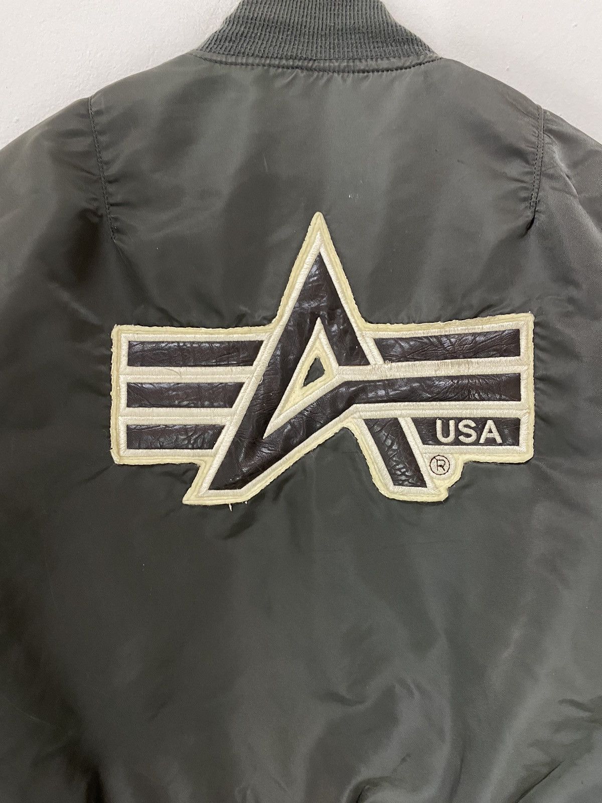 Alpha Industries Vintage 90’s Alpha Industries MA-1 Bomber Jacket Big Logo Size US M / EU 48-50 / 2 - 3 Thumbnail