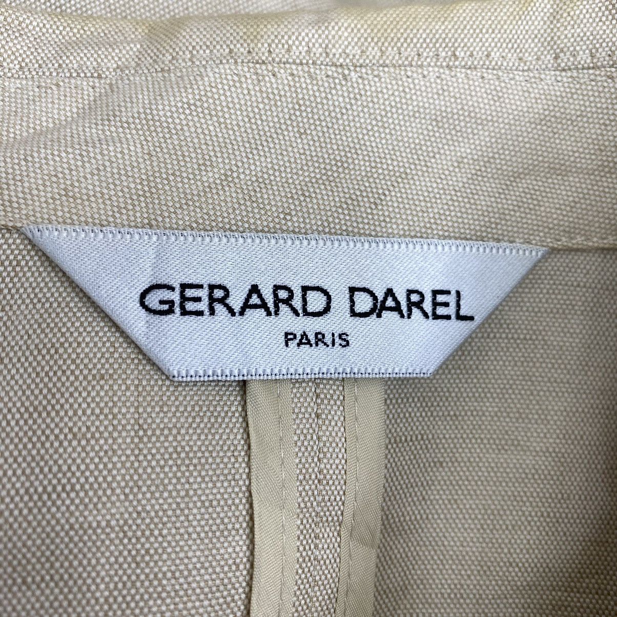 Vintage GERARD DAREL PARIS Button Up Short Style Cream Blazer Coat Size XS / US 0-2 / IT 36-38 - 4 Thumbnail