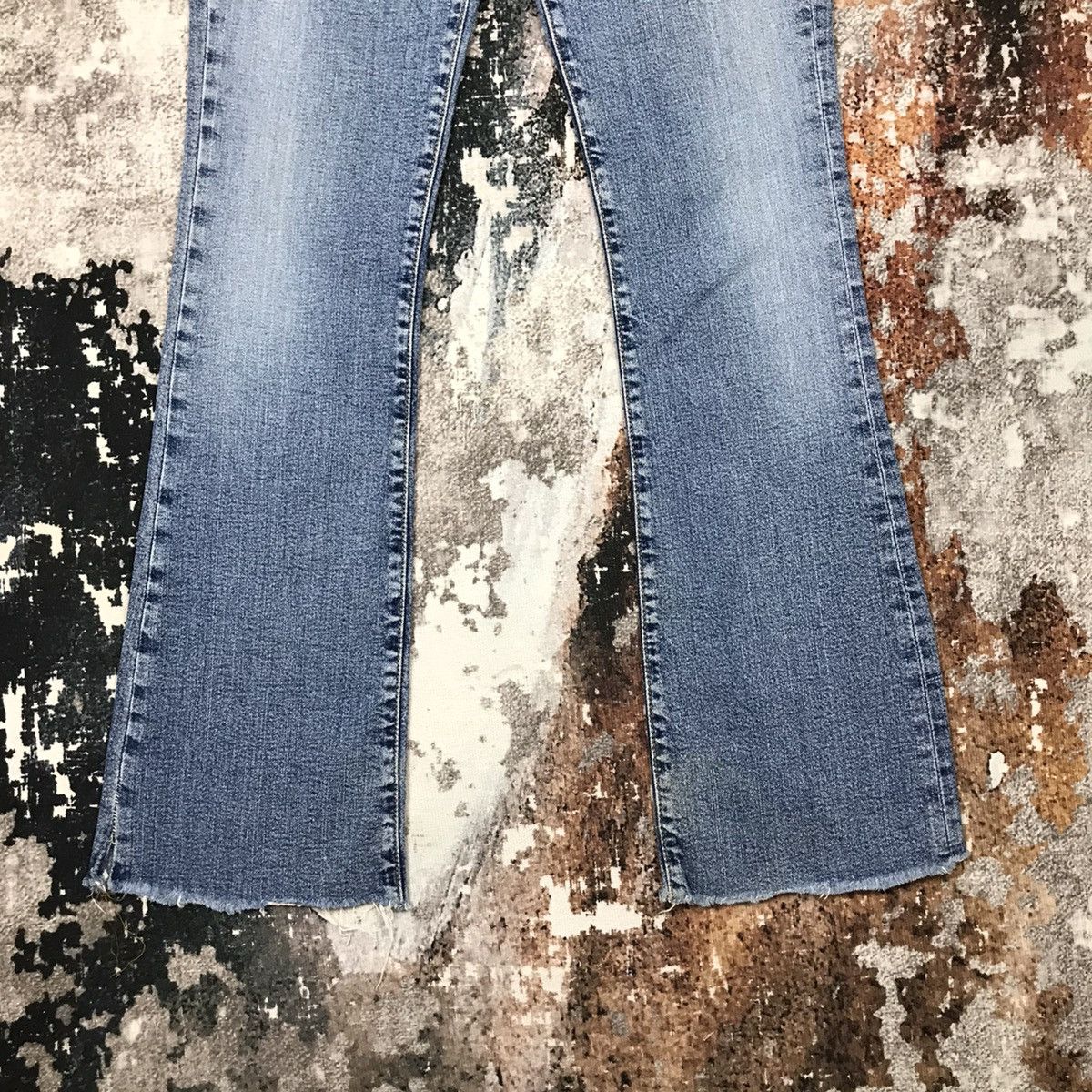 Levi's × Vintage Vintage Levis 518 Flare Light Wash Denim Jeans Size 29" - 5 Thumbnail