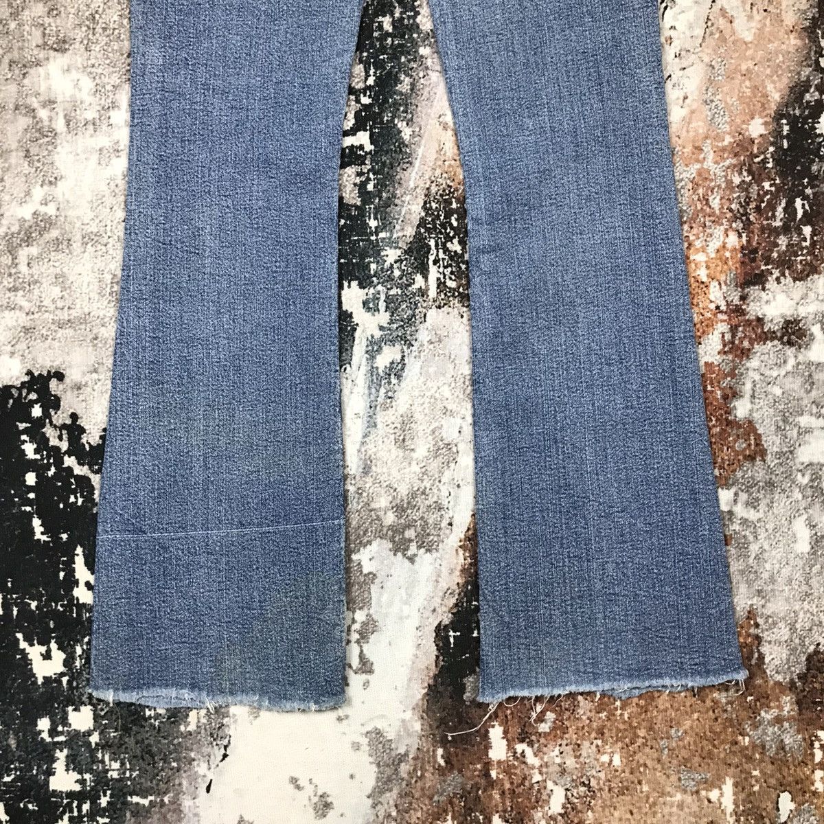 Levi's × Vintage Vintage Levis 518 Flare Light Wash Denim Jeans Size 29" - 12 Thumbnail