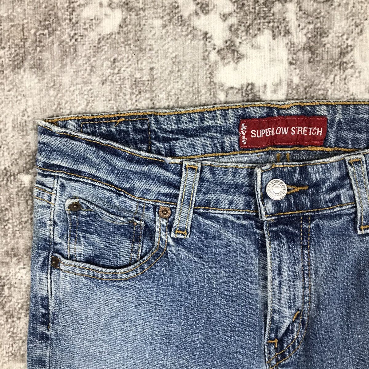 Levi's × Vintage Vintage Levis 518 Flare Light Wash Denim Jeans Size 29" - 4 Thumbnail