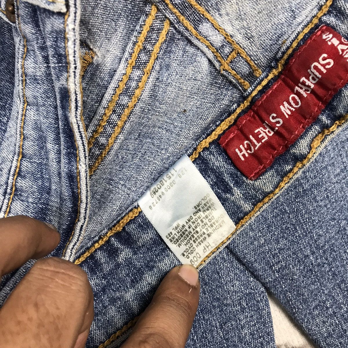 Levi's × Vintage Vintage Levis 518 Flare Light Wash Denim Jeans Size 29" - 14 Thumbnail