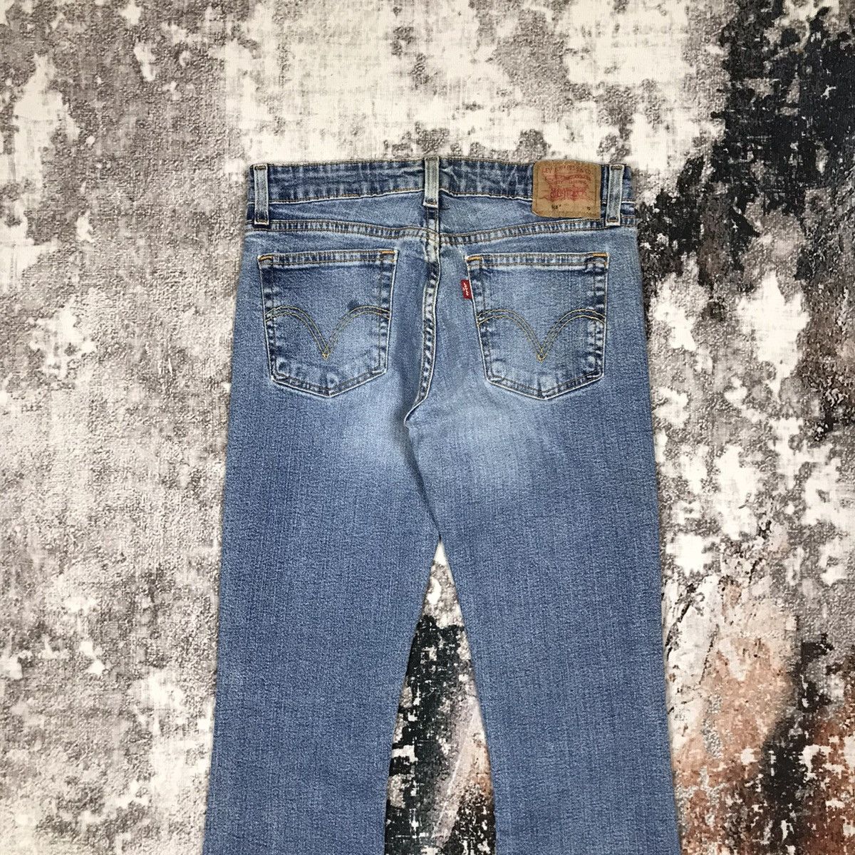 Levi's × Vintage Vintage Levis 518 Flare Light Wash Denim Jeans Size 29" - 9 Thumbnail